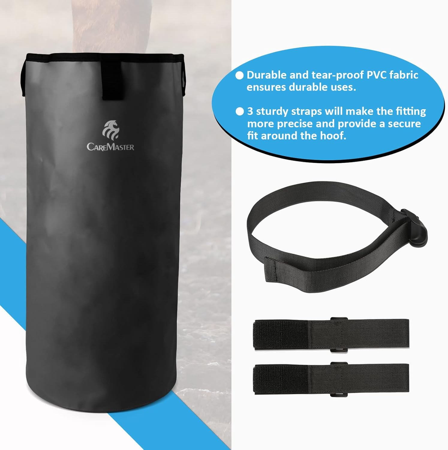 Caremaster Easy Use Hoof Soaking Boot for Horse Soaker Bag Equine Soaking Boot Hooves Care Treatment Bucket Soaker Sack image number 6
