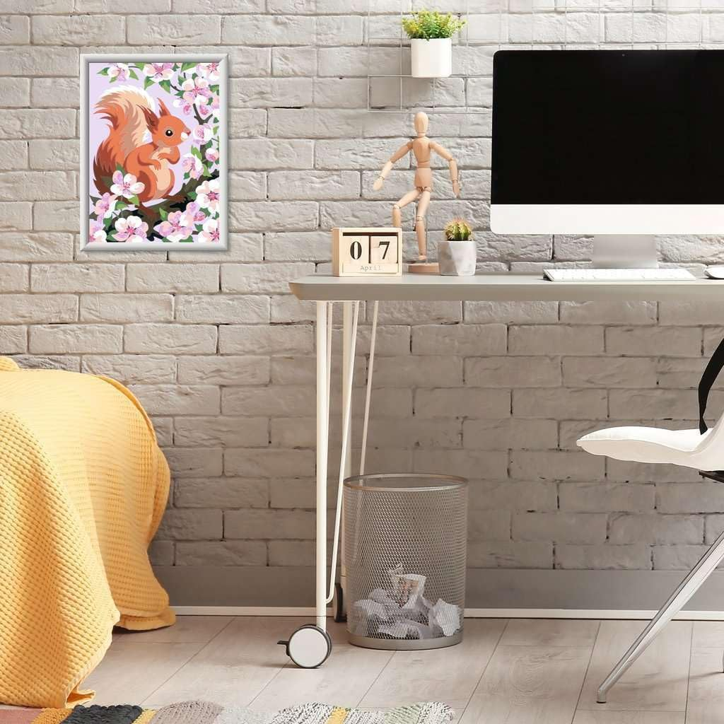 Ravensburger Malen Nach Zahlen 20064 - Neugieriges Eichh&ouml;rnchen - Kinder Ab 9 Jahren: Mit Glitzer Zum Verzieren!