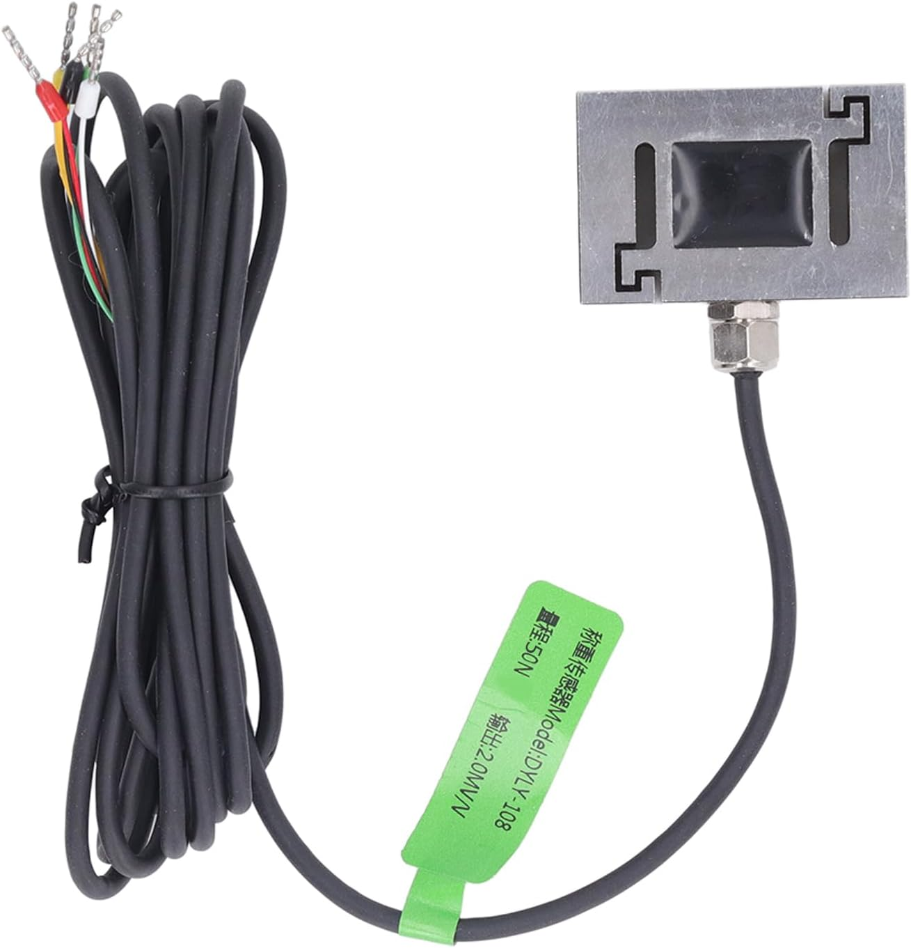 Pressure Force Sensor, 5‑10V Load Cell Sensor Dual End Thread Stainless Steel for Keyboard Feel Testing (50N) image number 4