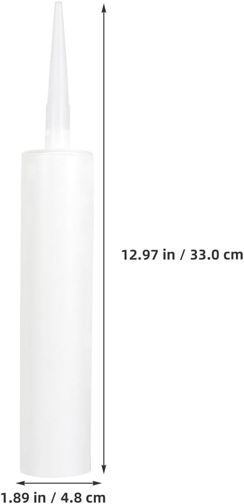 Operitacx 5 Pack Empty Caulk Tubes with Plunger Caps Refillable Sealant Tubes for Home Improvement Tile Grouting Leak Repair with Adjustable Flow Tip image number 2