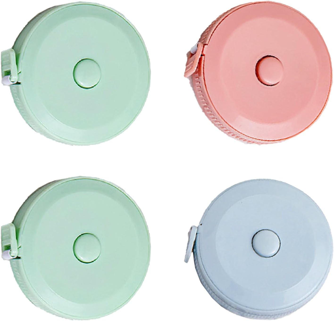 4 Pack Soft Measuring Tapes Retractable Small Mini Soft Sewing Fabric Waist Measure Tapes Fabric Measurement Digital Body Measuring for Height Tailor Home Craft Measurement image number 5