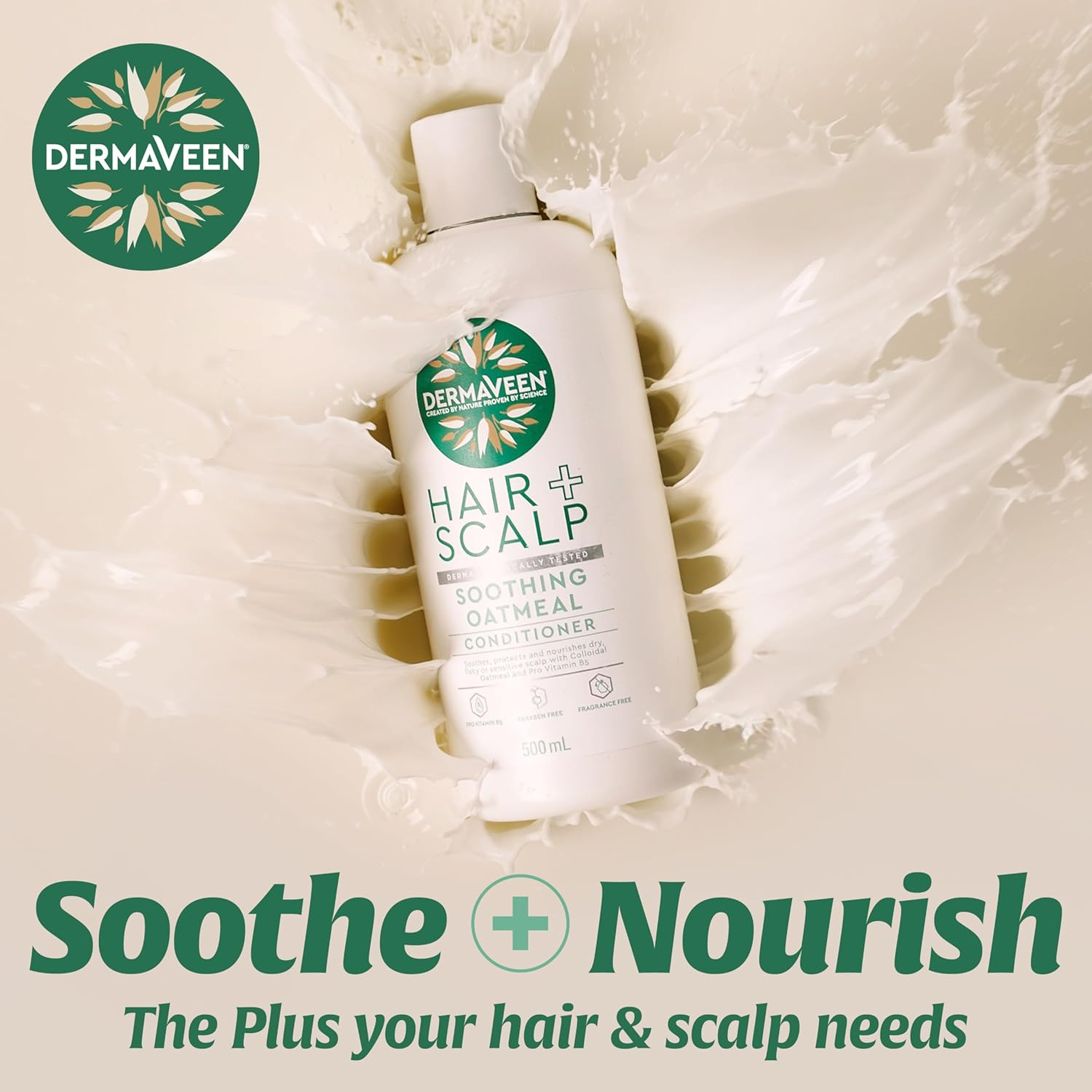 Dermaveen Daily Nourish Oatmeal Conditioner, 250Ml image number 2