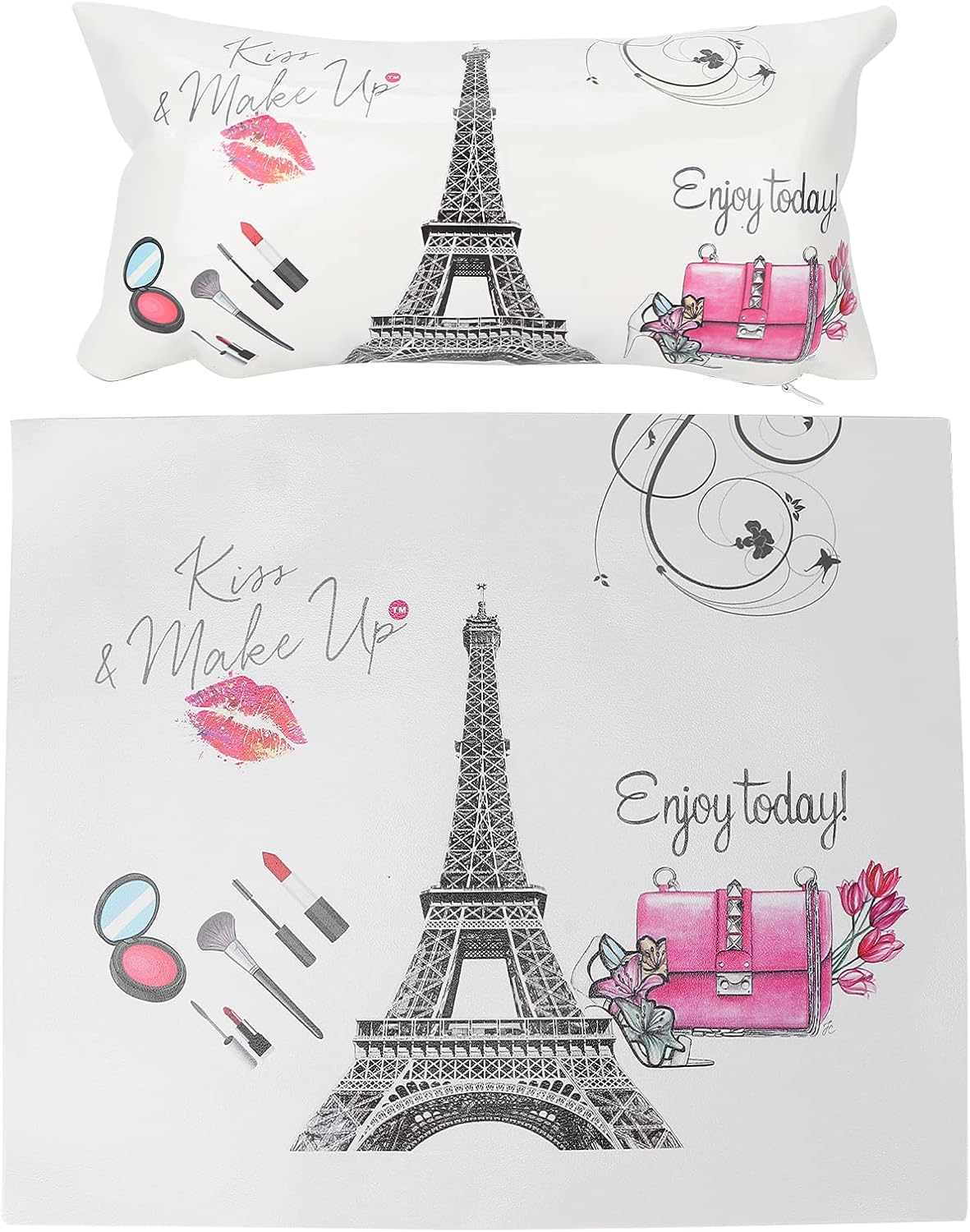 SOULONG Nail Pillow Mat Set, Nail Art Gliding Hand Pillow Kit Manicure Soft Rest Cushion Table Mat Set Manicure Care Accessories Detachable Arm Rest Holder for Technician Beauty Use