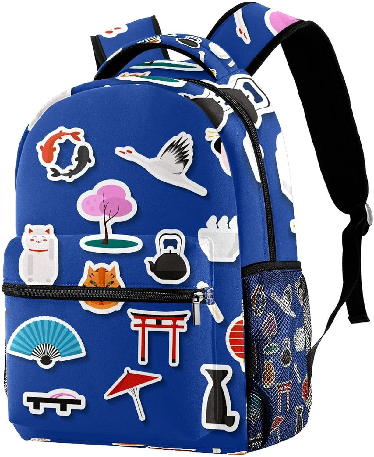 Japanese Landmarks Temple Tokyo Backpack Students Shoulder Bags Travel Bag College School Tote Backpacks