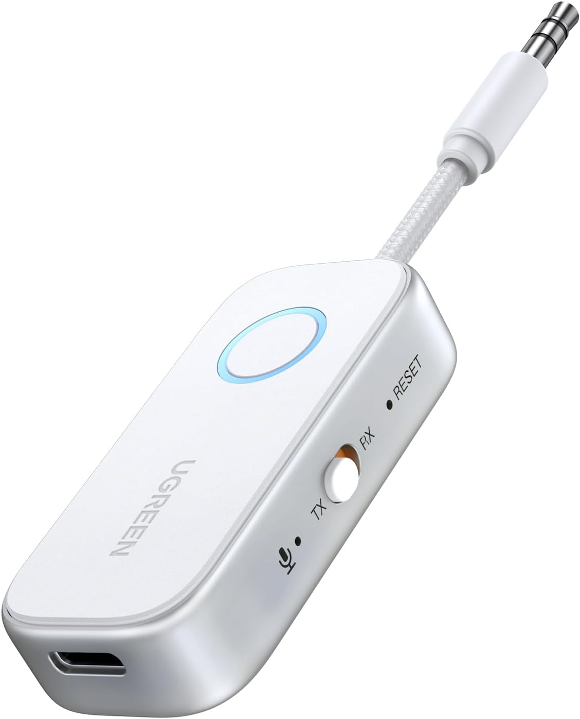 UGREEN Airplane Bluetooth 5.4 Transmitter Receiver for 2 Airpods or Headphones, Airfly Travel Essentials 2-In-1, Wireless 3.5MM AUX Jack Adapter on Flight, TV, Car Stereo image number 2