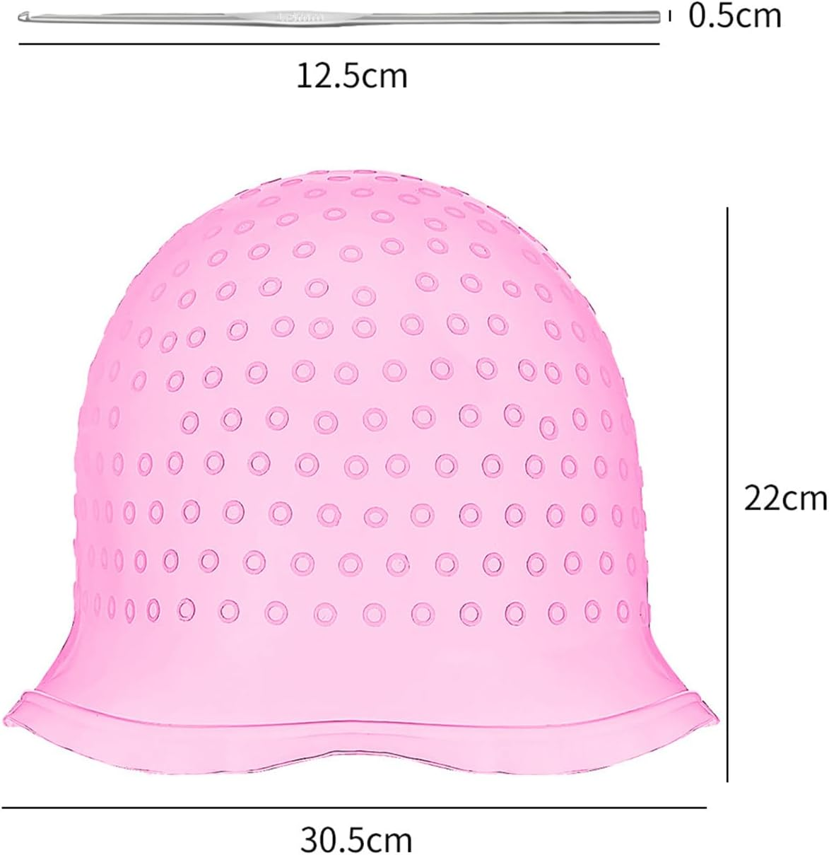 Yxvyxymyxxg​ DIY Hair Wicking Kit - Reusable Styling Set with Silicone Cap, Hat, Brush & Gloves for Sunburst Hair Design, for Women image number 5