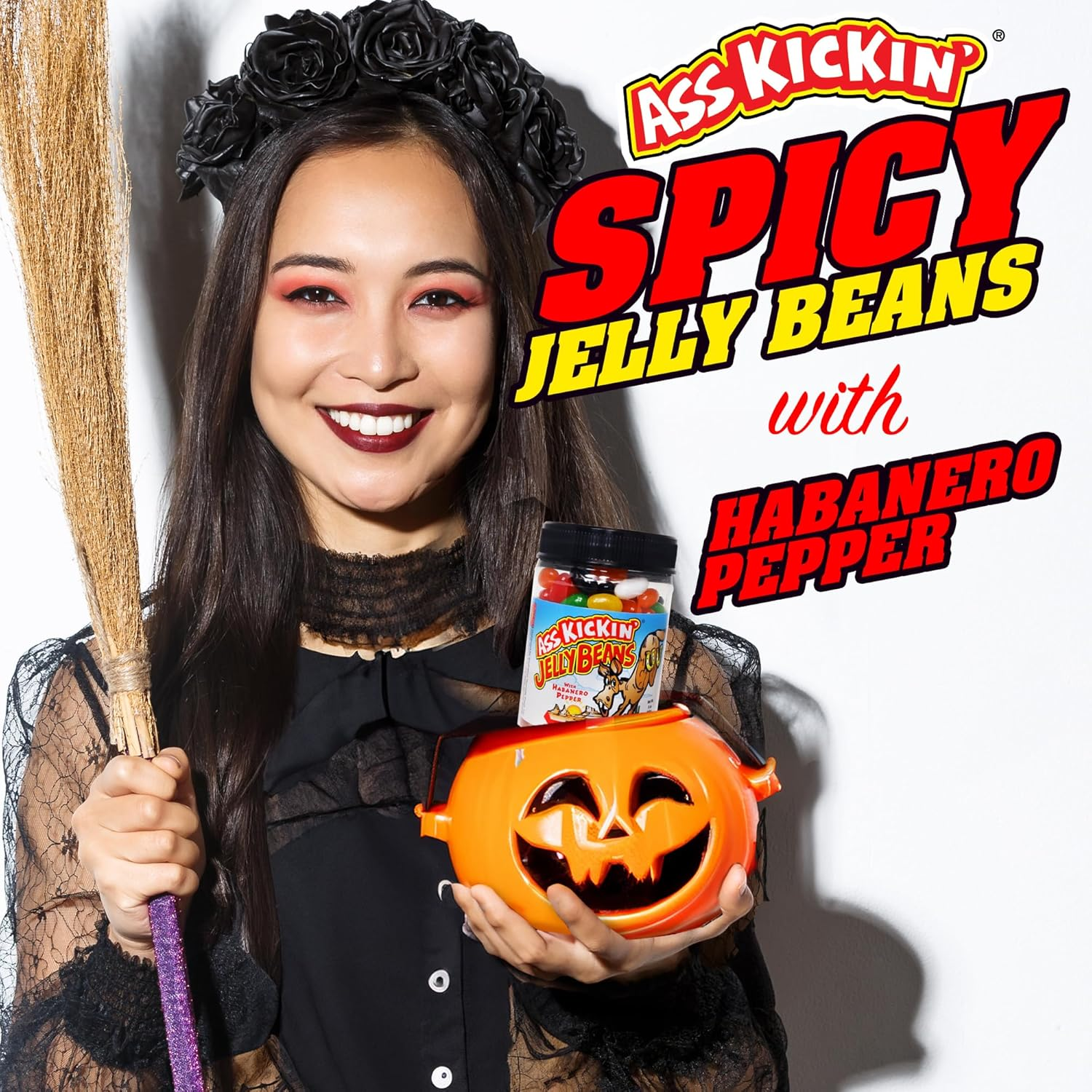 Kickin' Premium Gourmet Hot Spicy Jellybeans with Habanero - Great for Easter Candy, Stockings, and Gifts or Treats (255 G (Pack of 1), Multicolor) image number 2