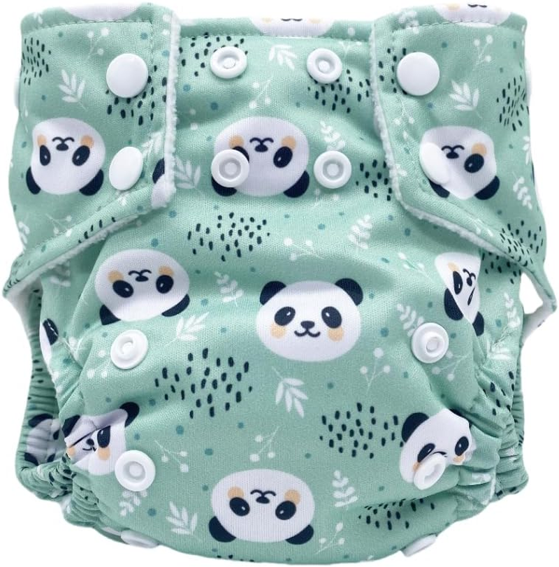 Big Softies Reusable Nappy with Insert Absorber-Panda image number 1