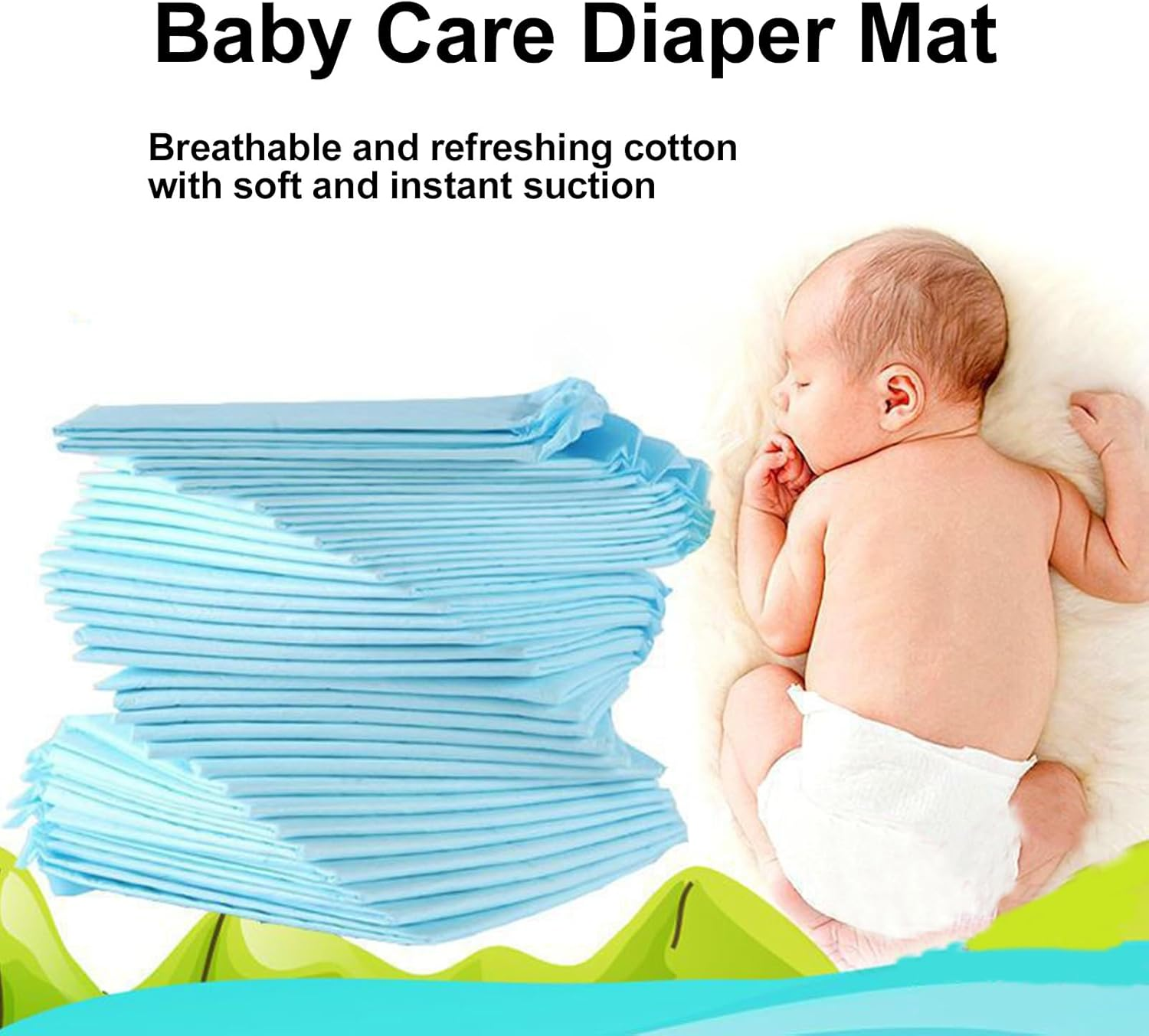 Changing Table Pads - 100PCS Waterproof Diaper Pads, 13X18 Inch | Absorbent Changing Pads for Baby, Child, Adult, Bed or Travel Use, Breathable Chux Liners for Daily Care image number 5