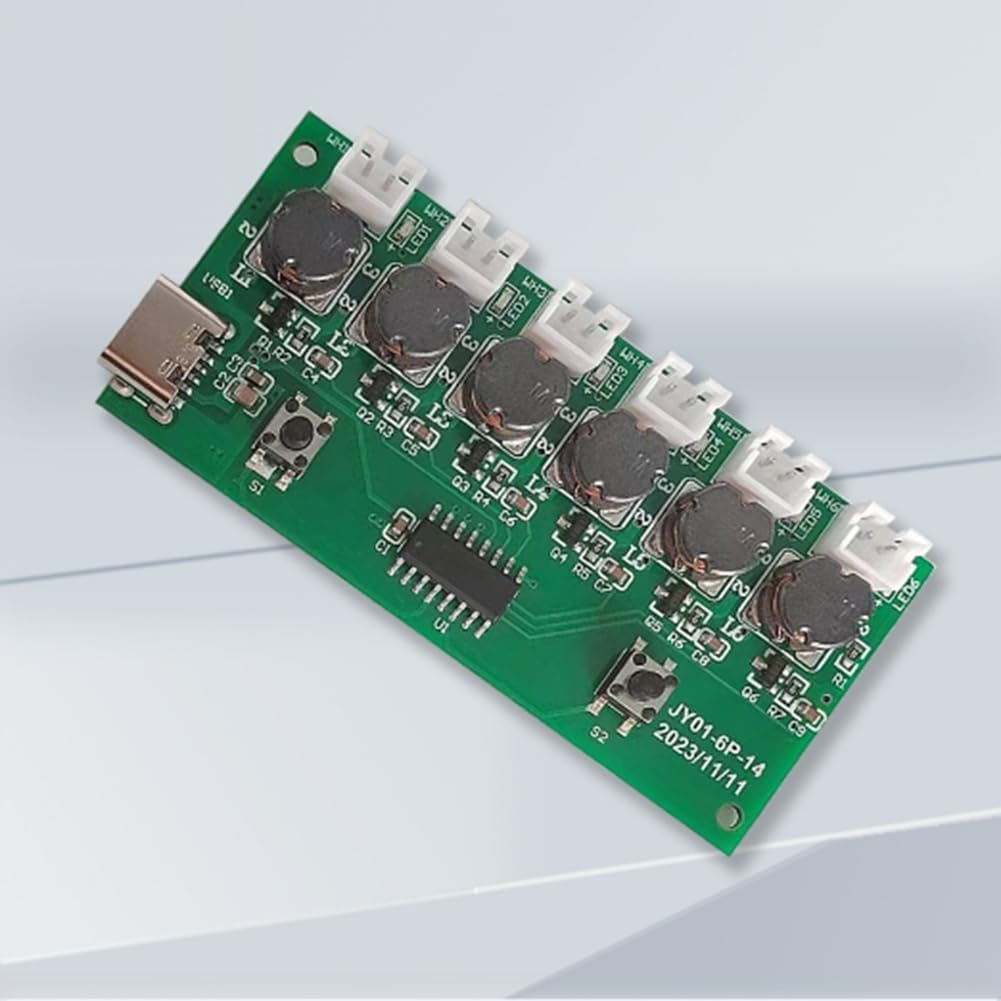 Clisted Humidifier Module DIY Kit Nebulizing Control Board Ultrasonic Nebulizer Mist Driver Circuit Board 6 Nozzle image number 2