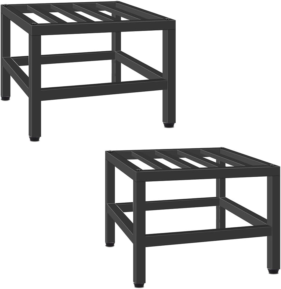 2 Pack Plant Stand,Metal Pedestal Stand,Flower Plant Stool,Iron Flower Stand Display Planter Shelf,For Indoor Plants,Home,Livingroom,Bedroom,Sturdy,Black image number 2