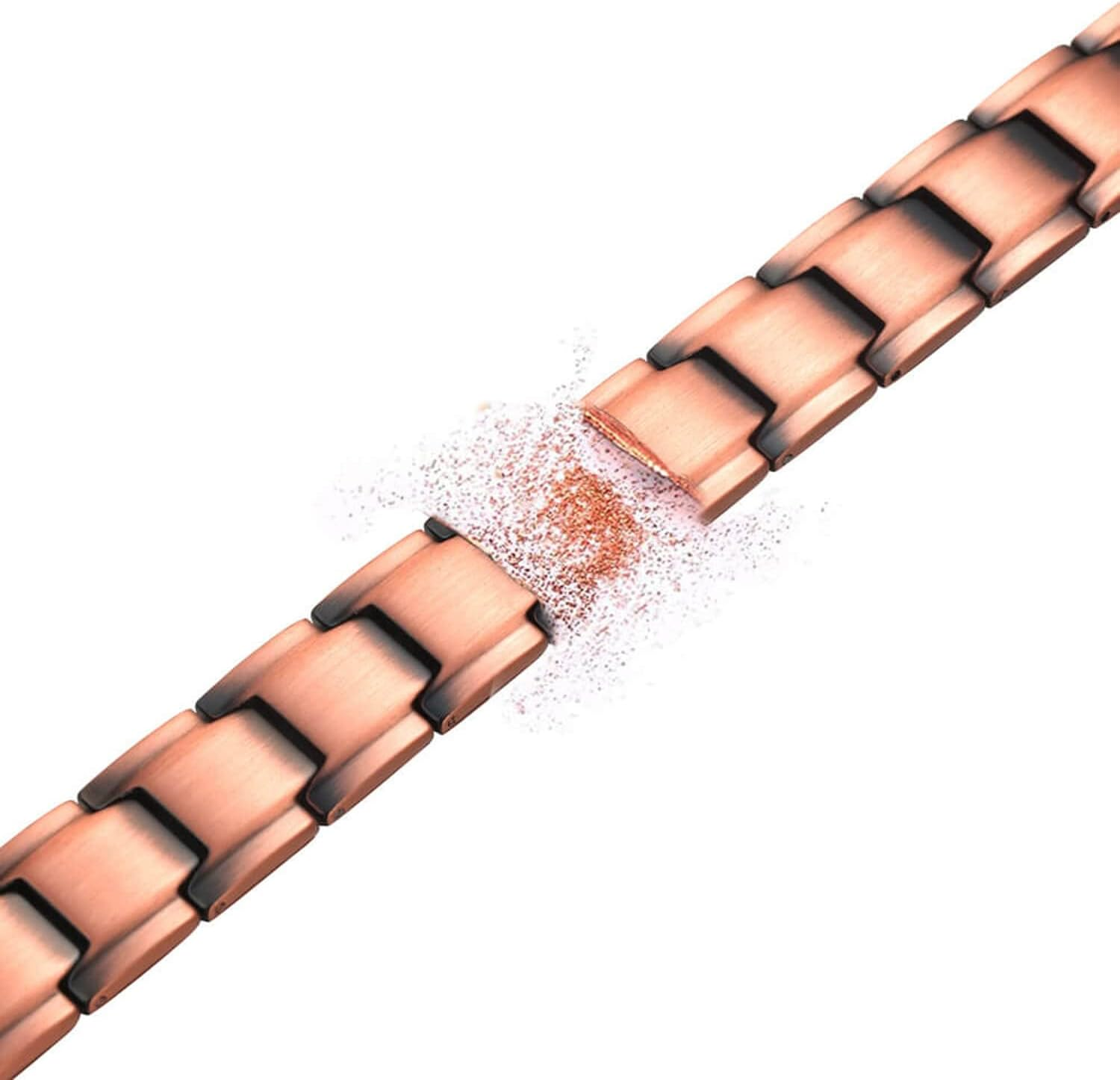 Beach Gypsy'S 100% Pure Copper Bracelet & Ring Set for Men with 32 Powerful Neodymium Magnets, Pain Relief from Arthritis, Joint Pain, RSI, and Carpal Tunnel image number 3