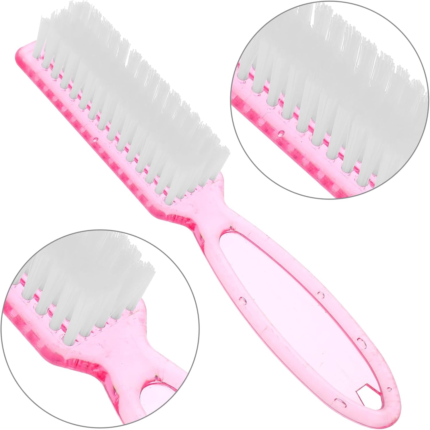 WLLHYF 4 Pieces Nail Brush with Handle Soft Bristles 4 Colours Manicure Tool Scrubbing Brush Set for Nails and Toes (Blue + Purple + Pink + Orange) image number 5