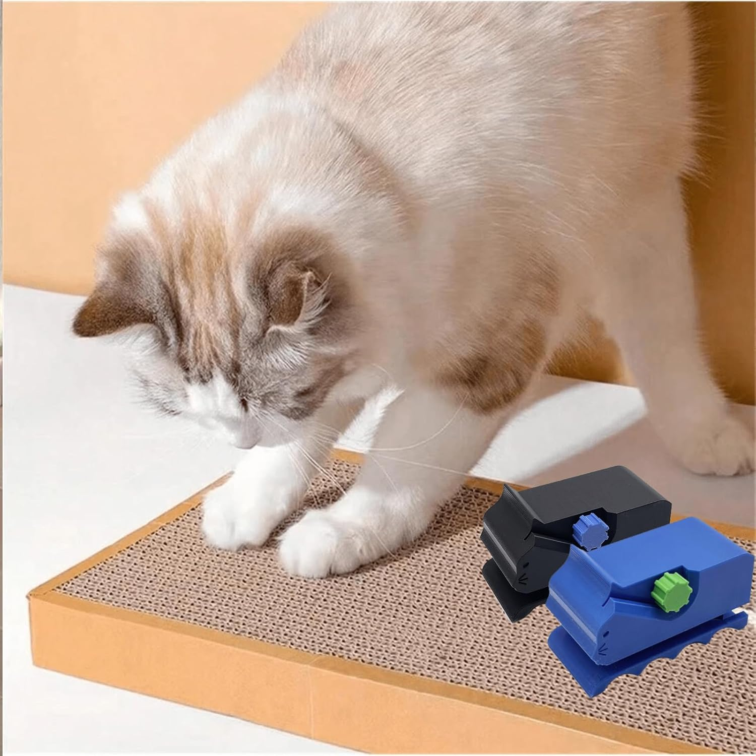 MOAZIFI 3D Printed Cardboard Cutter for Cat Scratchers, DIY Cardboard Cutter Tool & Cardboard Cutter, Professional Cardboard Cutter for DIY Cat Scratches for Cat Lovers image number 1