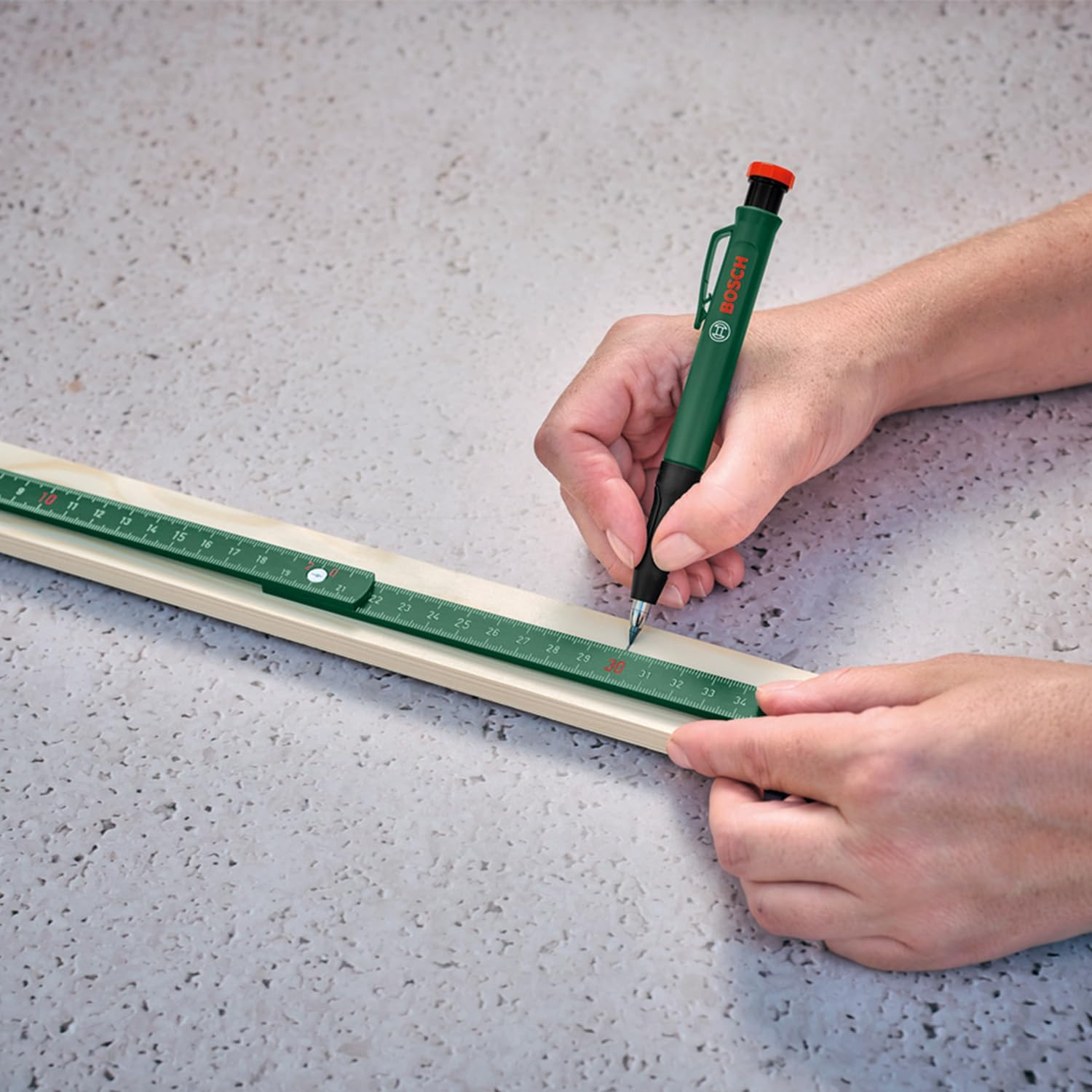 Bosch Graphite Multicolor Leads 6-Piece (Accessories for Deep Hole Marker Pencil; 2X Red, 2X Yellow; 2X Graphite HB; 2.8Mm; Storage Case) image number 3