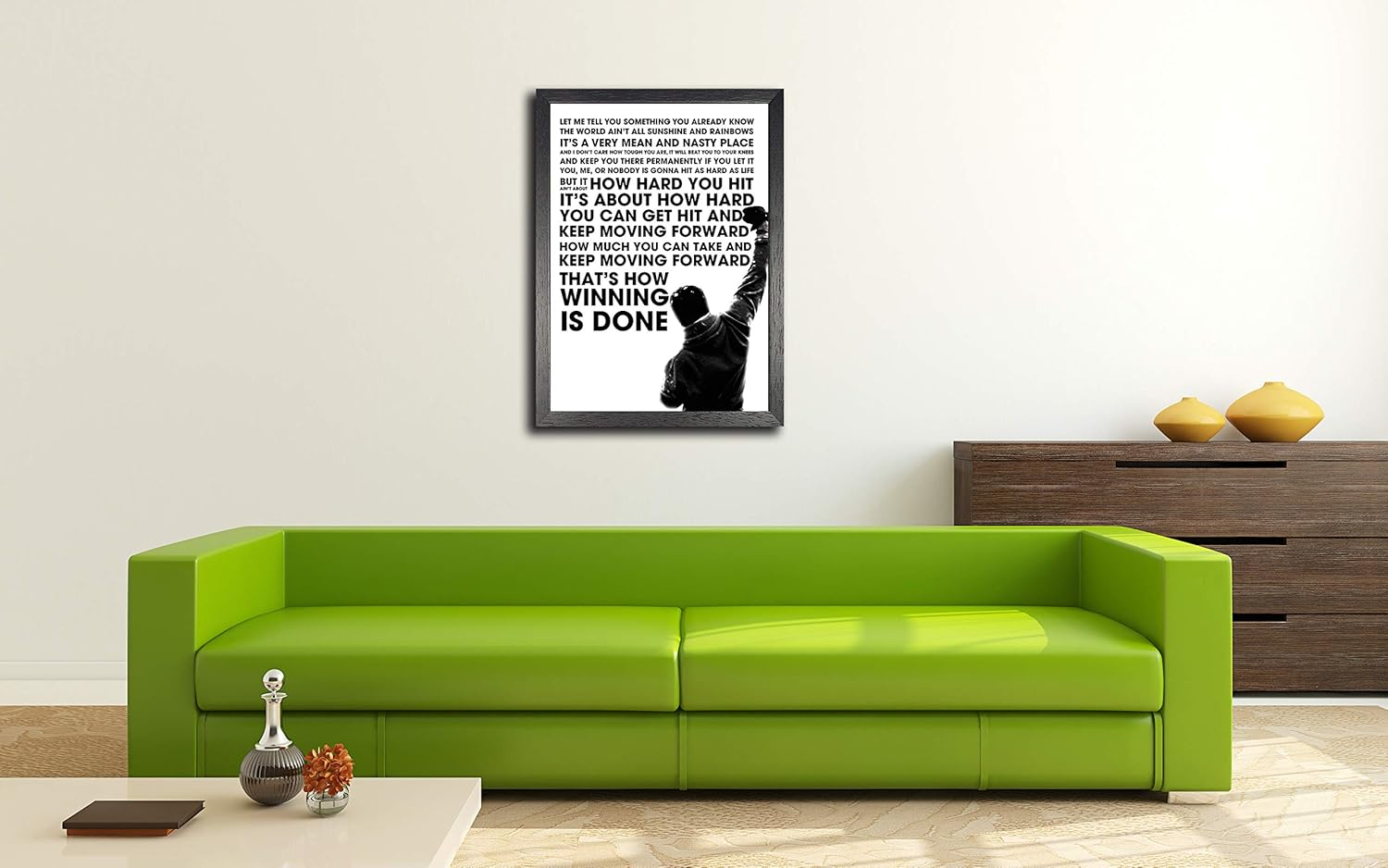 Rocky Balboa Sylvester Stallone A3 Unframed Motivation Quote Poster Sport Boxing Photo Inspiration Winner Picture image number 2
