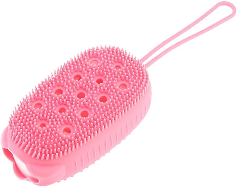 CLOUDTAIL CHOICE New Bubble Bath Brush Quick Foaming Bath Brush Scrubbing Brushes Soft Rubbing Massage Bubble Body Cleaner Silicone Bathroom 1Pcs (Multi Color)