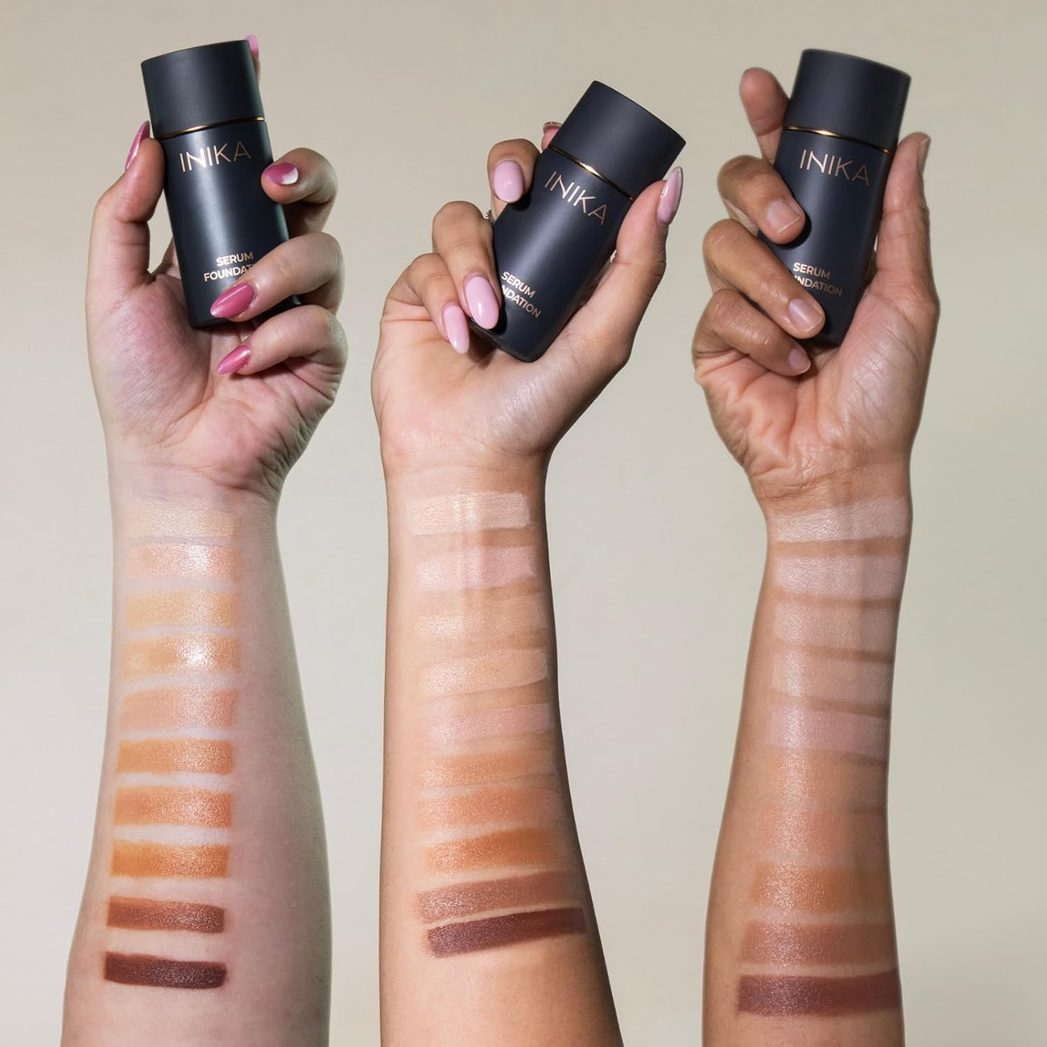 Organic Serum Foundation | Vegan, Buildable Coverage, Weightless Second Skin Feel, Transfer Proof with Skincare Ingredients in Sustainable Packaging. Brilliant 25Ml (Fearless) - Bold image number 6