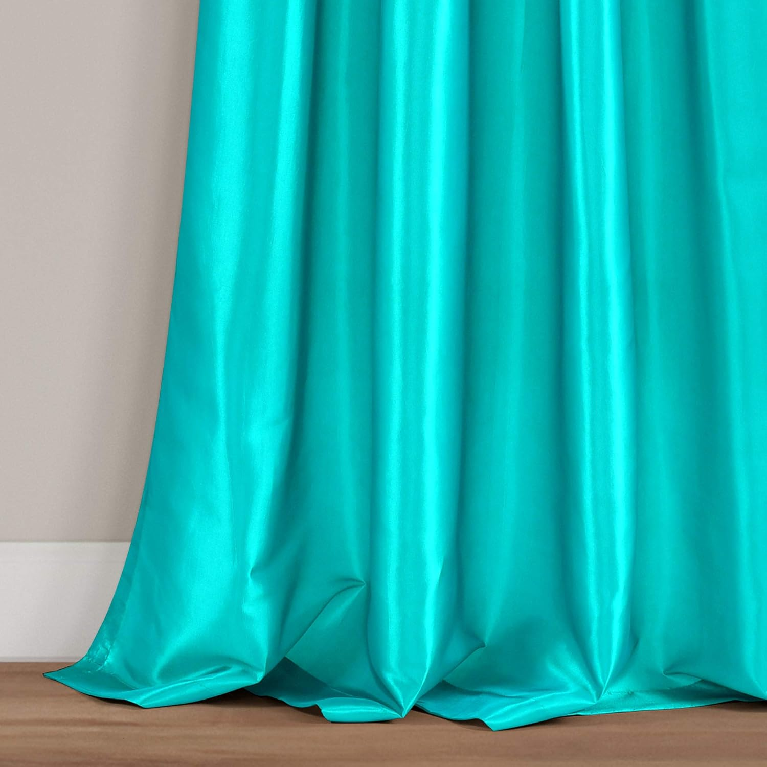 Lush Decor Circle Dream Window Curtain Panels, Turquoise, Set of 2 image number 6