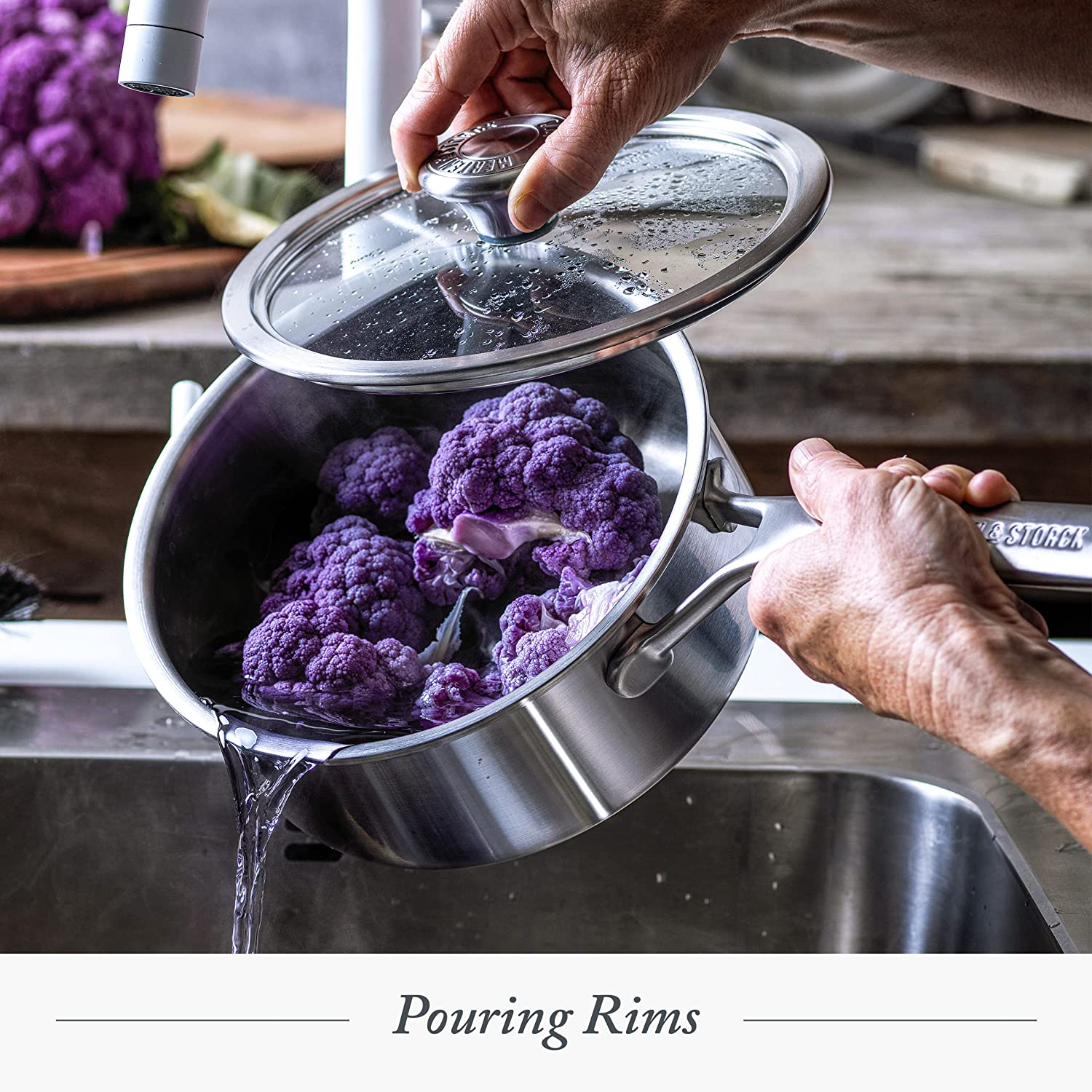 Merten & Storck Tri-Ply Stainless Steel Induction 18Cm/2 Litre Saucepan Pot with Lid, Multi Clad, Oven Safe, Silver image number 4