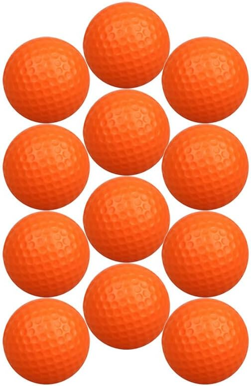 12 Pcs Foam Golf Practice Balls,Mini Golf Stress Ball,Golf Squeeze Balls Colorful Golf Foam Balls, Solid Rubber Golf Training Balls,Soft Foam Golf Balls for Indoor or Outdoor Backyard