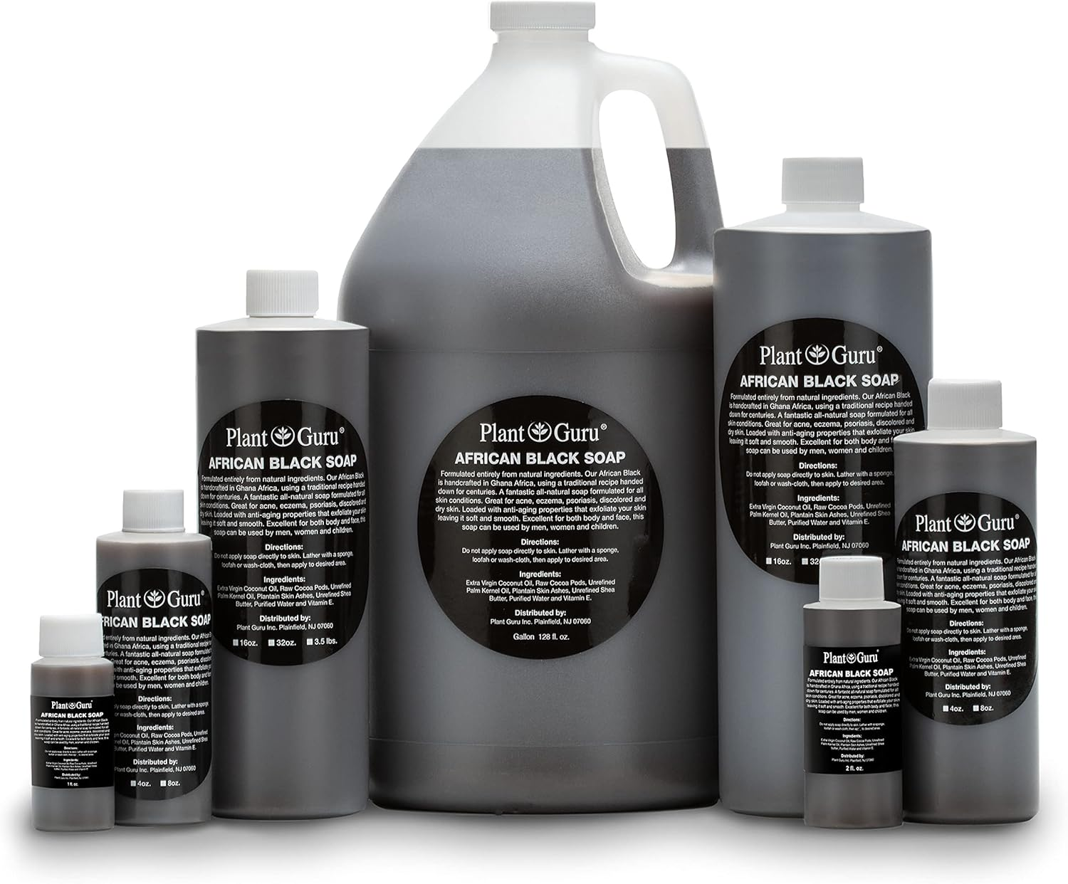 100% Pure Authentic Liquid African Black Soap from Ghana (Gallon) 128 Fl. Oz. image number 4