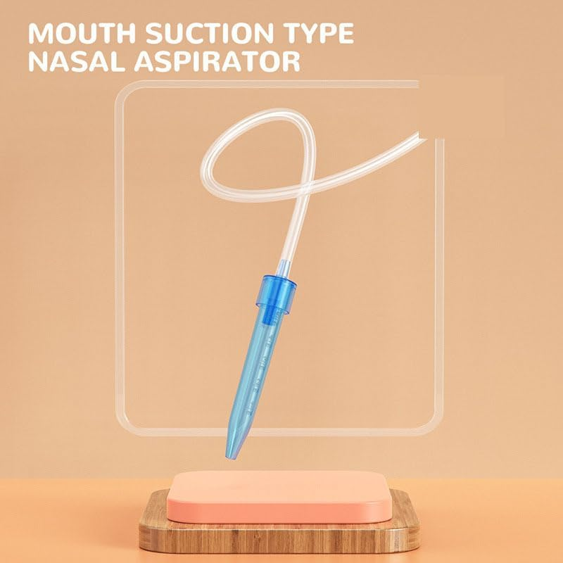 Baby Nasal Aspirator for Newborns & Infants - Manual Snot Sucker with Travel Case & 4 Gentle Tips - Safe Nose Cleaner Tool for Baby Congestion Relief - Reusable Baby Booger Suction (Blue) image number 6