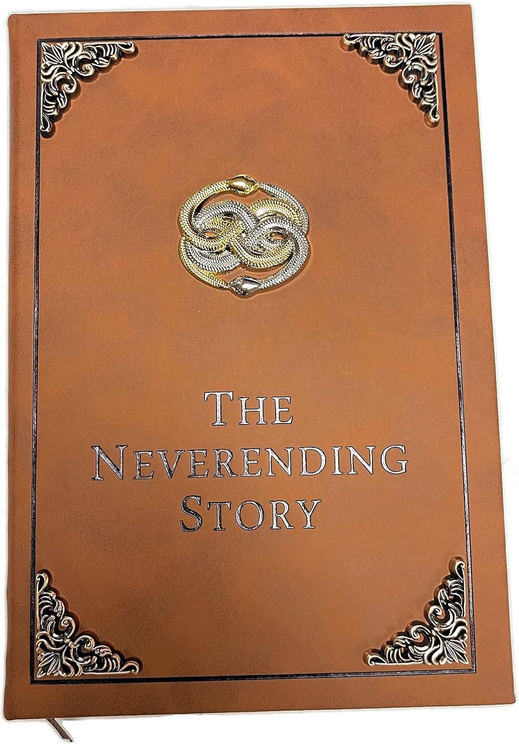 The Neverending Story Book Auryn Bastian Atreyu Replica Novel Brown image number 5