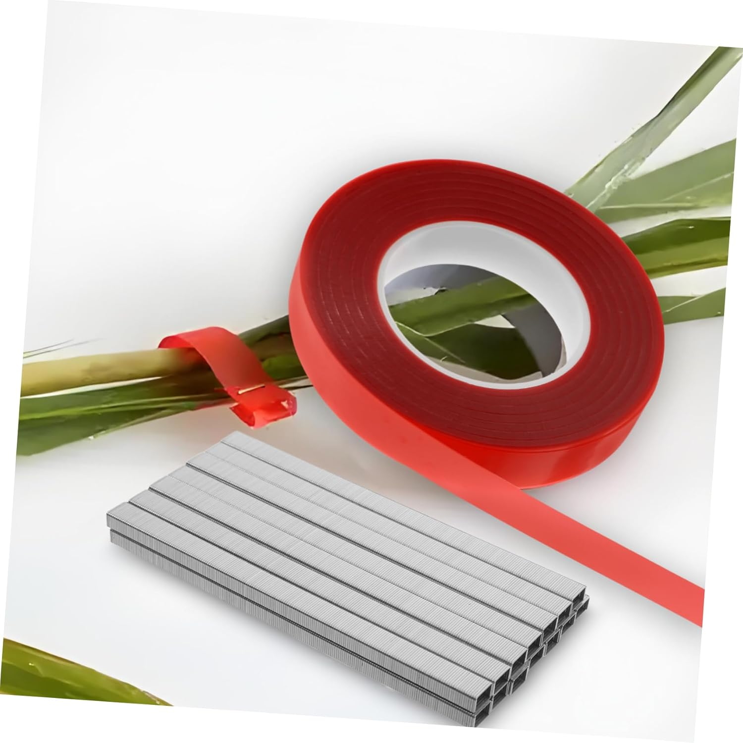 CIMAXIC 10Rolls Garden Plant Ties Machine Reusable Tape Stretch Tie Tape for Indoor Outdoor Gardening Agriculture Tools image number 3