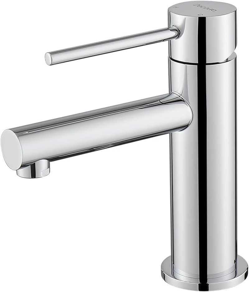 Decaura Basin Mixer Tap for Small Sink, Lead-Free Bathroom Sink Taps, WELS Water-Saving Sink Faucet (Chrome, Spout Height-89Mm) image number 5