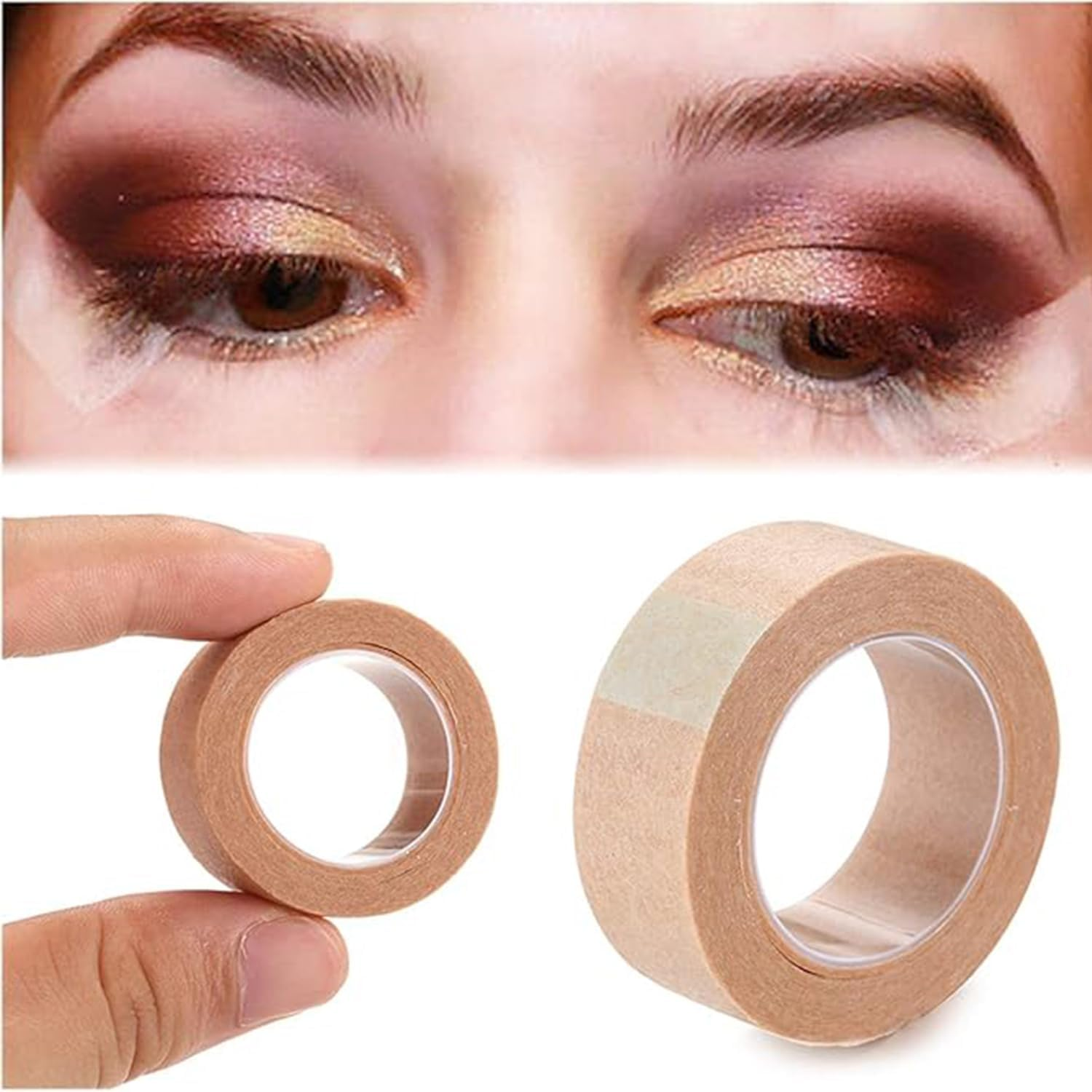 Roczential Medical Tape PE 3M Micropore Tape , 4 PCS Surgical Tape , Breathable and Flexible Nose ,Tape for Wound Injuries , Swelling Sports , Dressings Rhinoplasty Recovery Eyelash Extensions (1.25 * 910Cm) image number 3