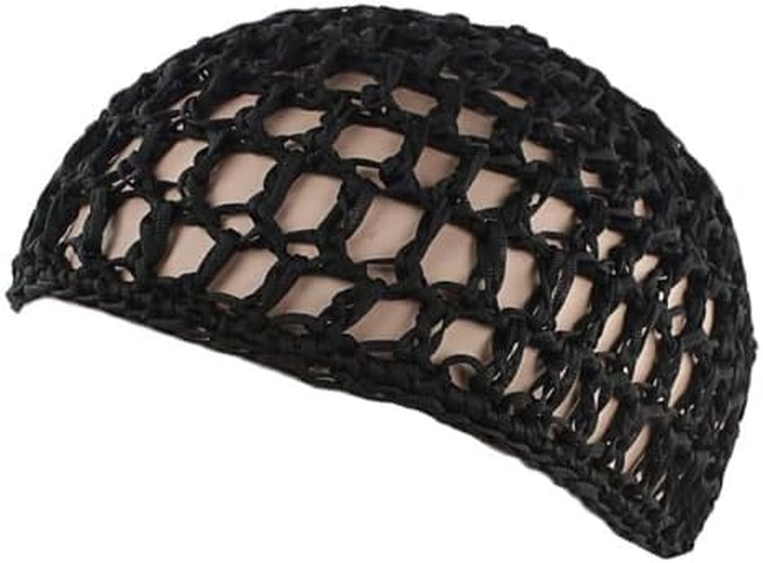 Hair Net Nylon Hair Wrap for Sleeping & Styling, Elastic Hair Mesh for Curls, Buns & Protective Styles /2-Pack Black Hair Nets