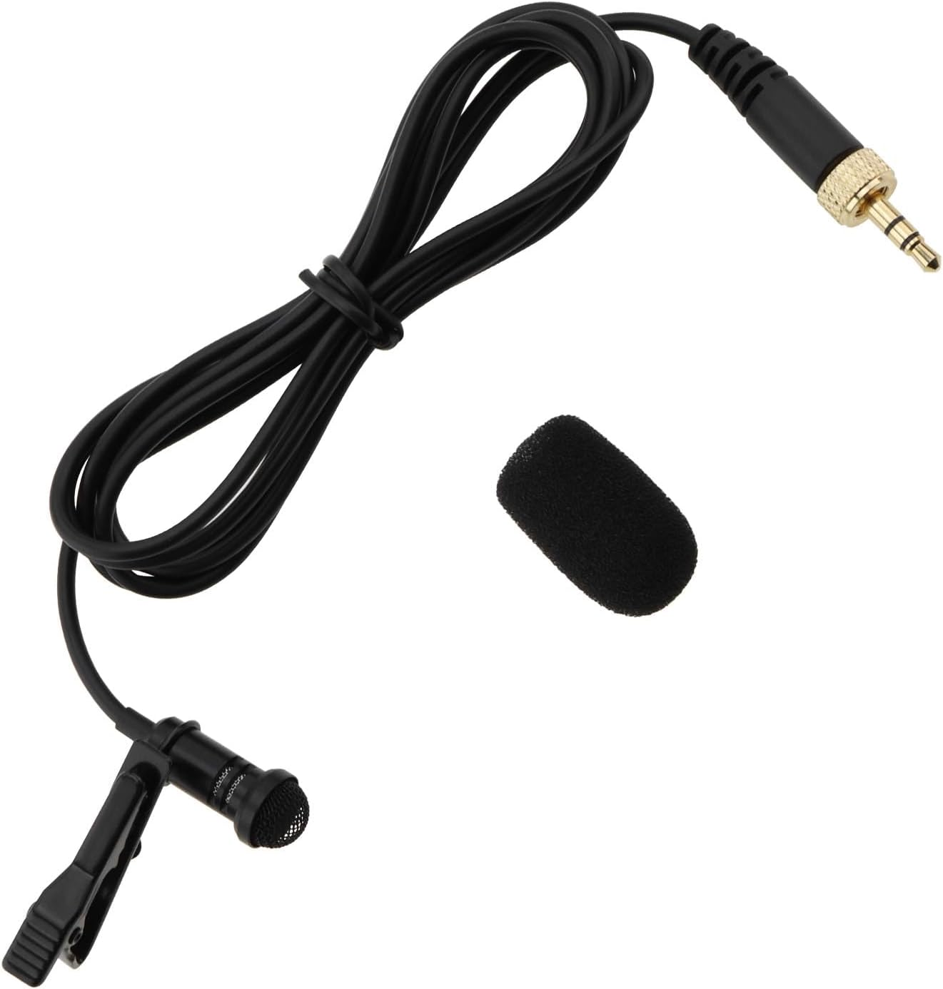 3.5Mm TRS Omnidirectional Lavalier Microphone Wireless Audio Microphone with Sponge Cover Compatible with Sennheiser EW100 EW300 EW500 SK100 1.5M image number 3
