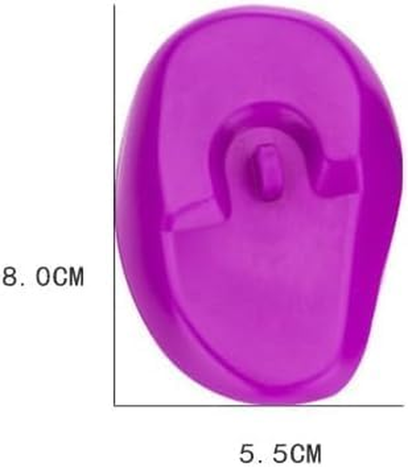 2 Pairs Waterproof Silicone Ear Covers for Hair Coloring & Dyeing - Ear Protectors & Shower Shield Earmuffs - Salon Styling Accessories (Style 1, One Size) image number 1