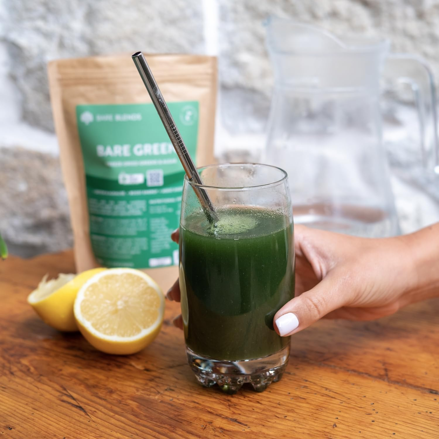 Bare Blends - Bare Greens, Organic Greens Powder | ACO Certified | Gluten Free | Non-Gmo | Sugar Free (150G) image number 1