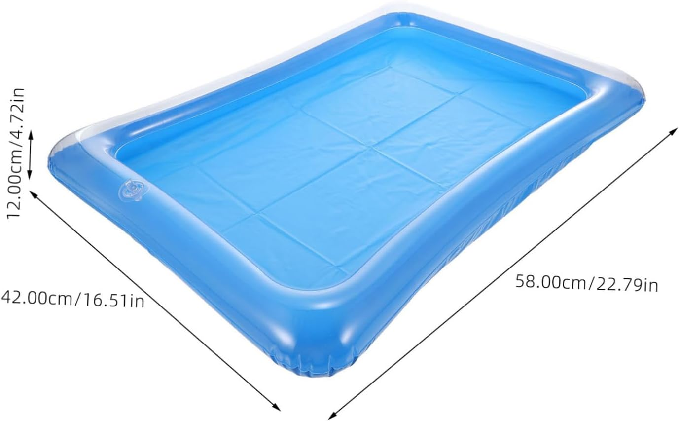 Zerodeko 2Pcs Inflatable Floating Drink Holder Multi-Functional Beverage Ice Tray for Pool Parties Lightweight Design for Storing Drinks Snacks and Fruits