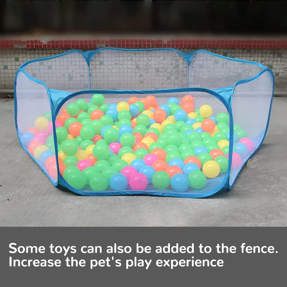 Foldable Pet Playpen Puppy Dog Cat Play Pen Kennels Cage Enclosure Tent Fence AU Black with Cover image number 3