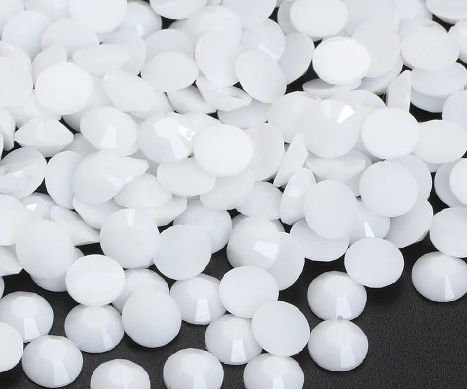 Yixinly Pack of 5000 SS16 4 Mm Rhinestones, Transparent round Crystals Stones for Nails, DIY Decoration, Clothing, Mobile Phone Cases, Shoes, Bags (Pure White)