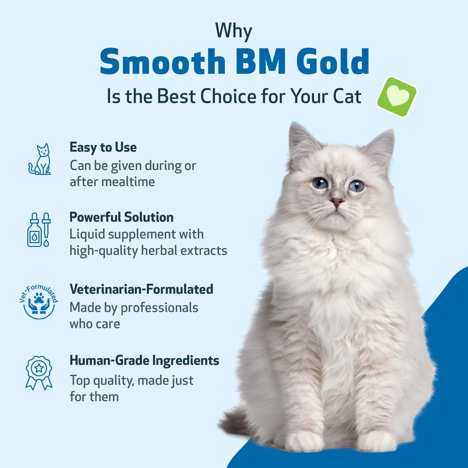 Pet Wellbeing Smooth BM Gold for Cats & Dogs - Supports Healthy Bowel Movements, Normal Consistency, Gastrointestinal Health, Triphala - Veterinarian-Formulated Herbal Supplement 4 Oz (118 Ml)