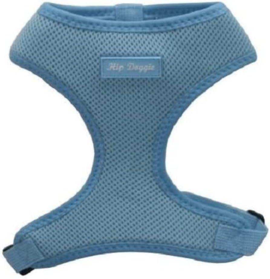 Hip Doggie HD-6PMHBL Ultra Comfort Harness Vest Dog Harness, XS, Blue