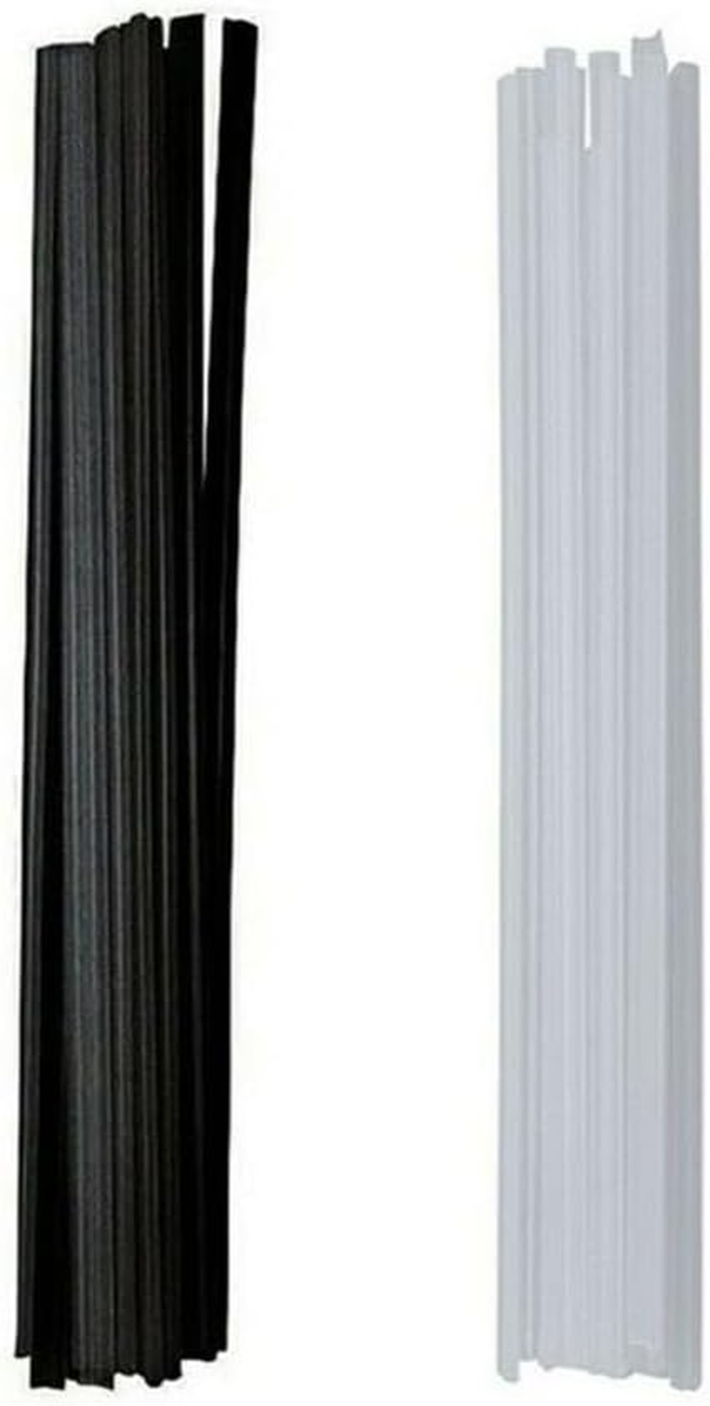 Value Pack of 10 Blackwhite ABS Plastic Welding Rods for Shell Refurbishment (Black)