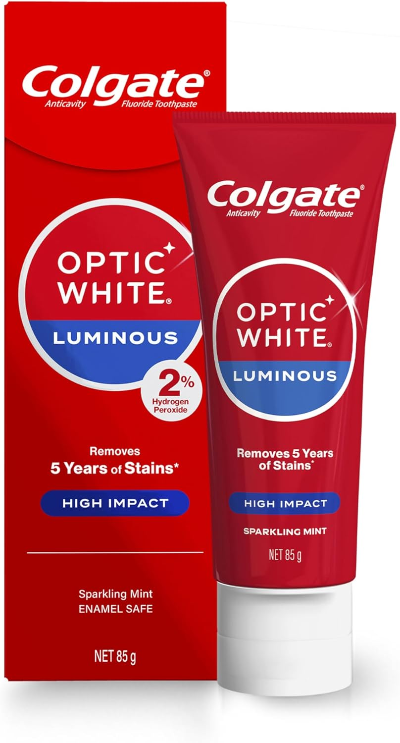 Colgate Optic White Luminous Sparkling Mint Toothpaste 85 G image number 3