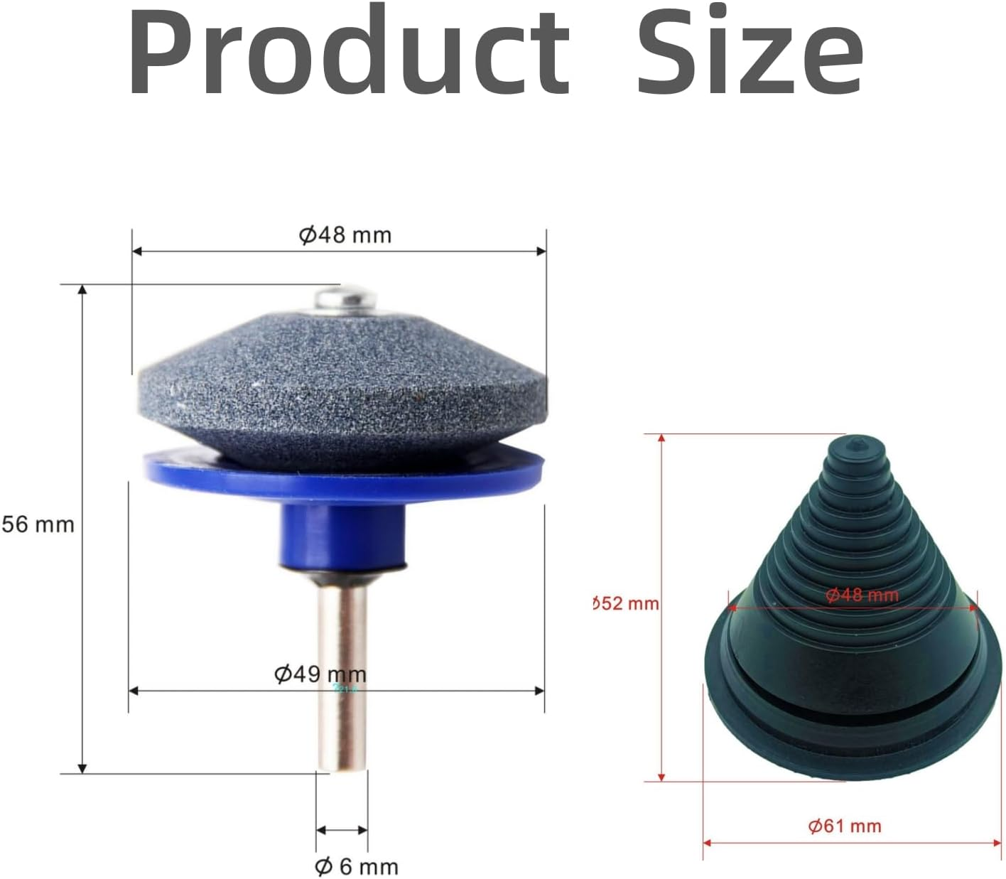 4Pcs Universal Lawn Mower Blade Sharpener & Balancer,Multi-Sharp Rotary Tool for Power Drill, Hand Drill, and Lawnmower Blades,Durable Lawn Mower Blade Sharpeners for Precision Sharpening image number 5