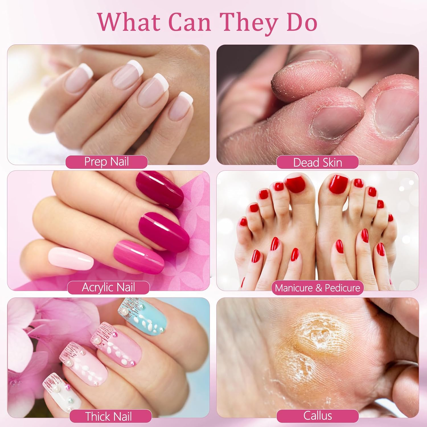 200Pcs Nail Drill Bits Sanding Bands with Nail Drill Bits, Professional Sand Band 180# Fine Grit Nail File Sanding Bands for Acrylic Nails Manicures and Pedicure image number 6