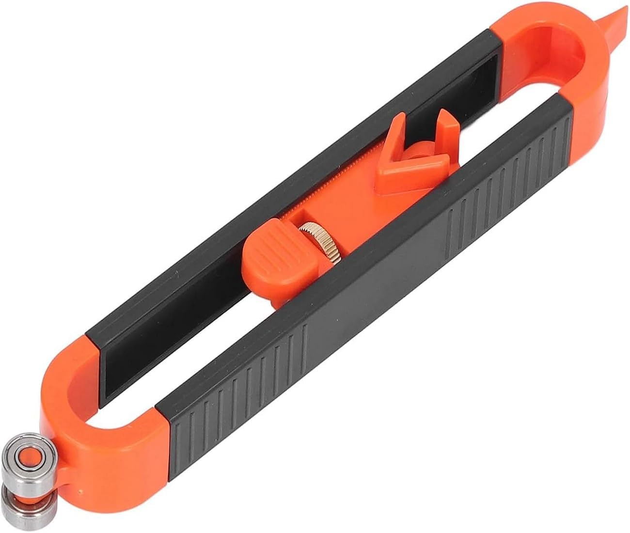 WADY 1PCS Precise Contour Gauge with Pencil Slot Profile Tool for Duplicating Irregular Shapes, Measuring Profile Duplicator (Black Orange) image number 2