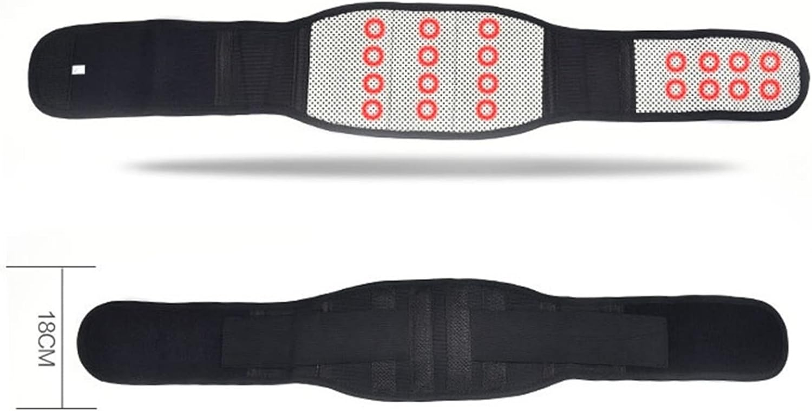 Back Brace Magnetic Therapy Tourmaline Self Heating Lumbar Brace Support Belt Waist Lower Back Supports Waist Belt for Men Women Pain Relief Correction (Color : Black, Size : Xl/X-Large) image number 5