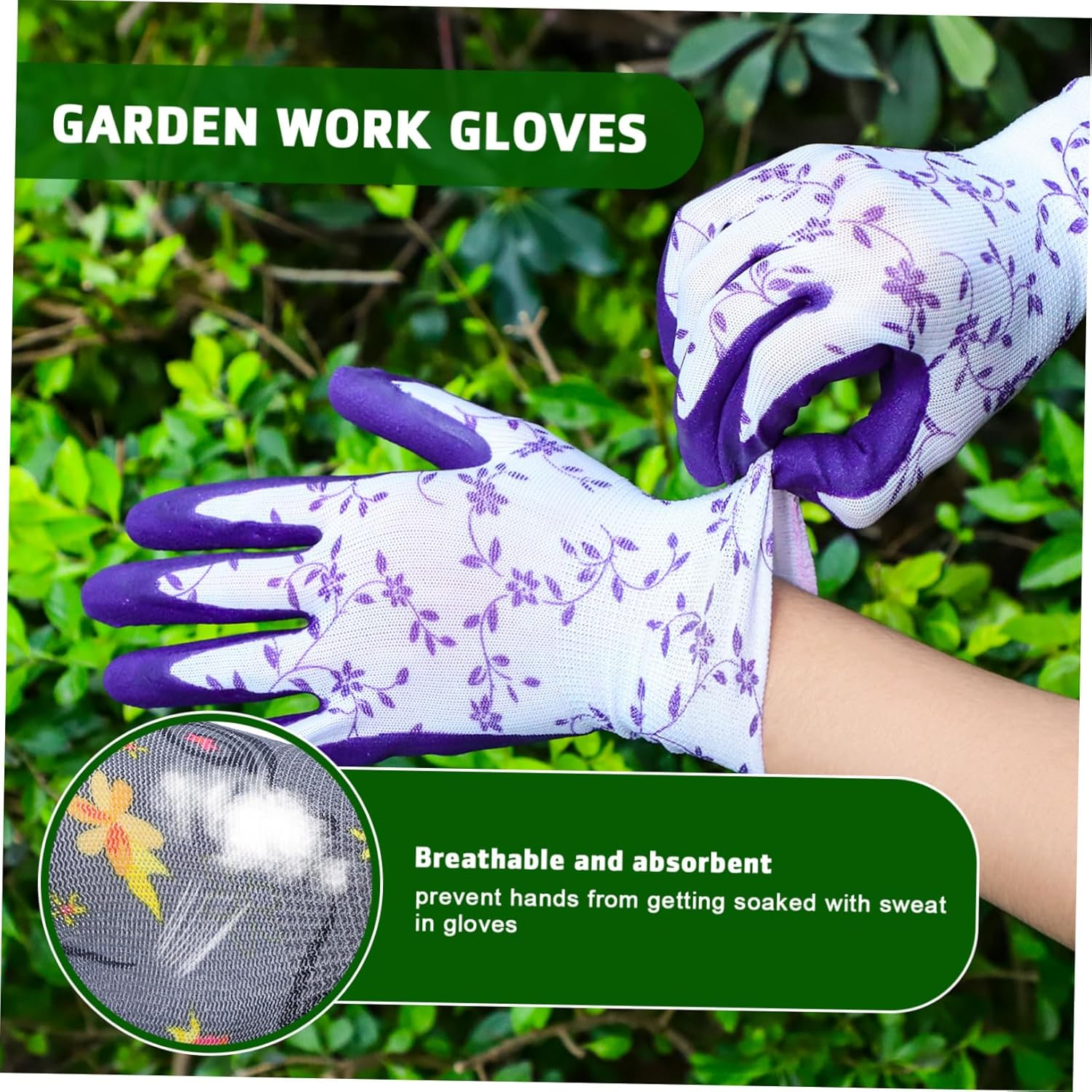 3 Pairs Gardening Gloves and Work Gloves for Men and Women Thick Multi-Color for Welding Construction Yardwork and Floral Gardening