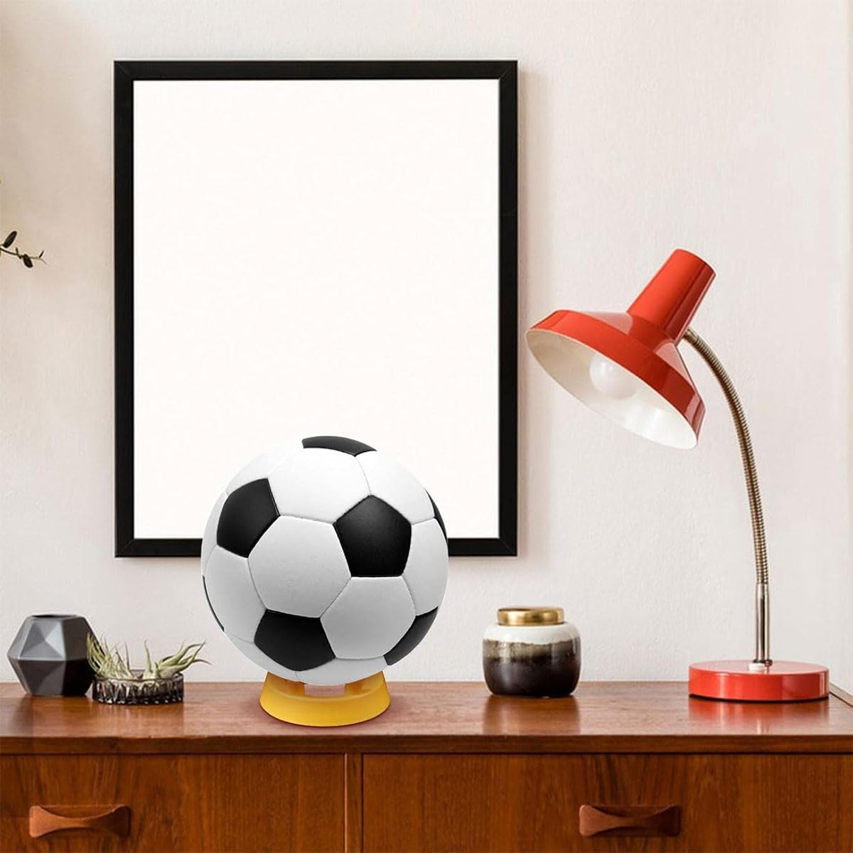 AIMALL 2PCS Multi-Functional Ball Holder, Sturdy Four-Corner Base for Footballs, Basketballs, Volleyballs, 4.92 Inches Wide, Available in Six Colors image number 5