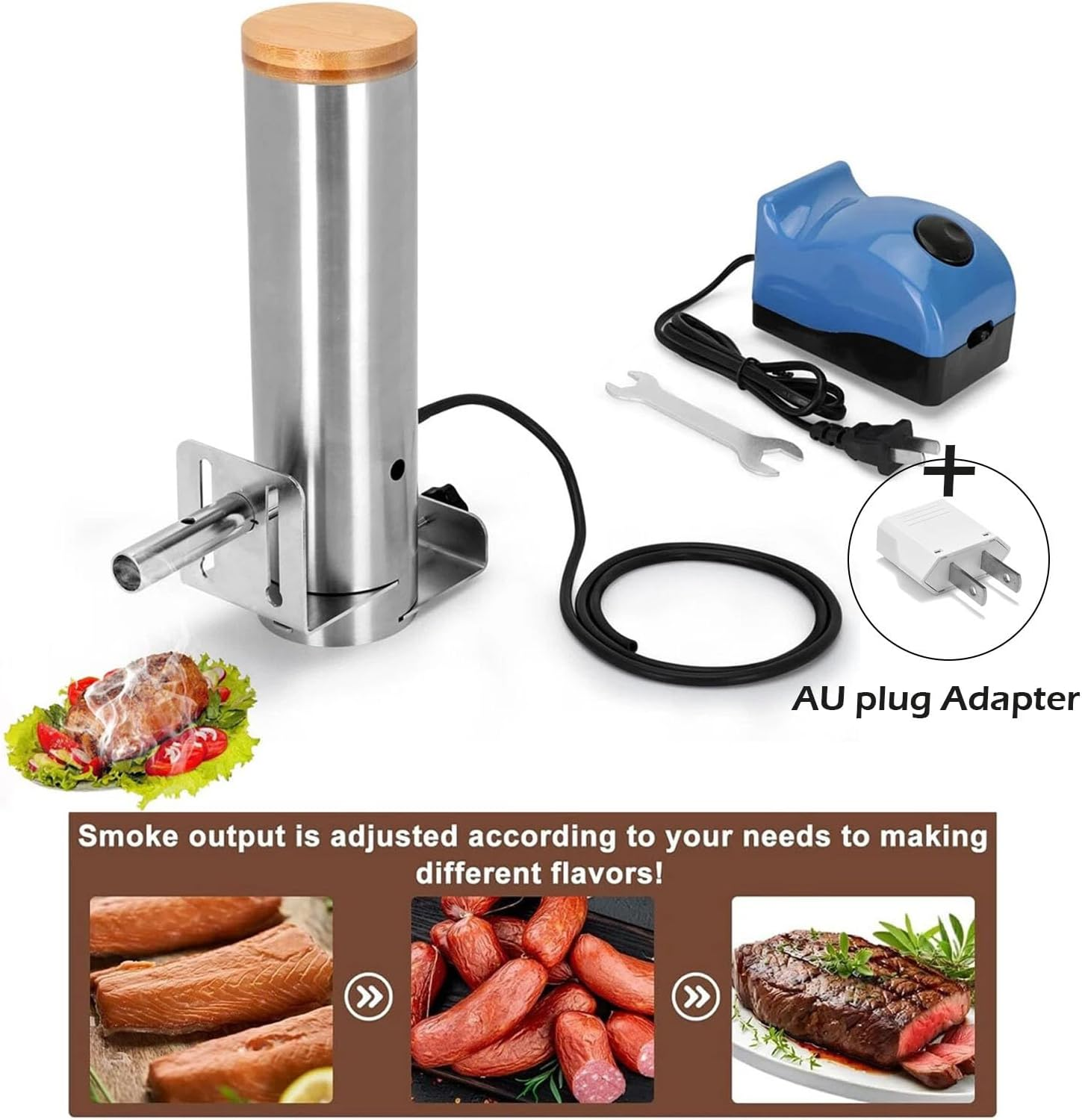 Cold Smoke Generator, Electric Smoke Generator for Smoker, Portable Smoking Tube for Pellet Grill with Air Pump, 1L Capacity, Fit for Any Grill or Smoker image number 3