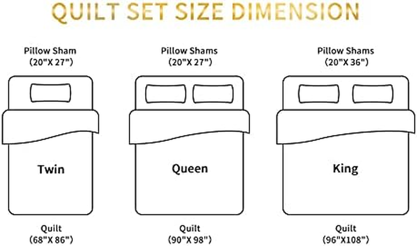 Travan 2-Piece Twin Quilt Sets with Sham Oversized Bedding Bedspread Reversible Soft Coverlet Set, Twin Size image number 6